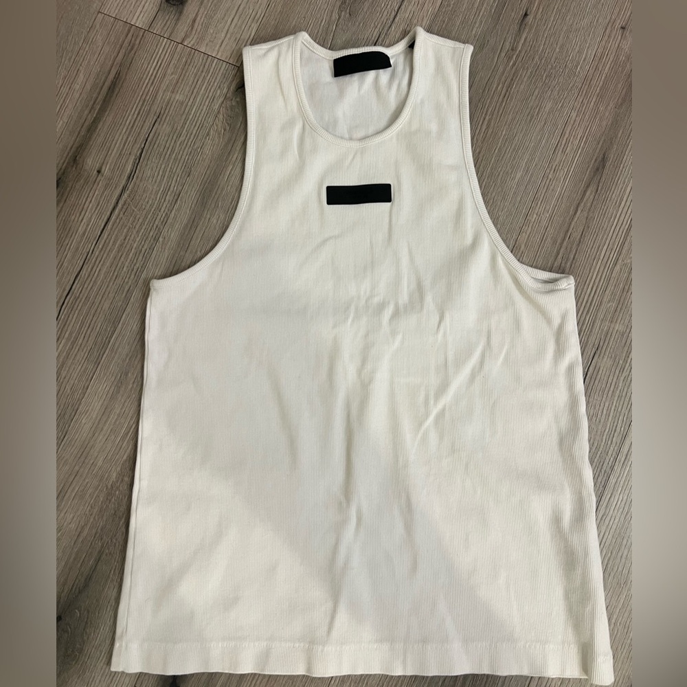 Fear of God Essentials rib tank top WHITE